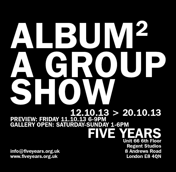 Text invite for exhibition