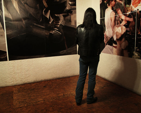 Person in exhibition