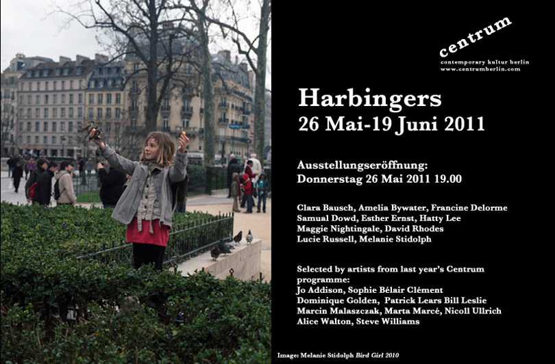 Harbingers exhibition flyer